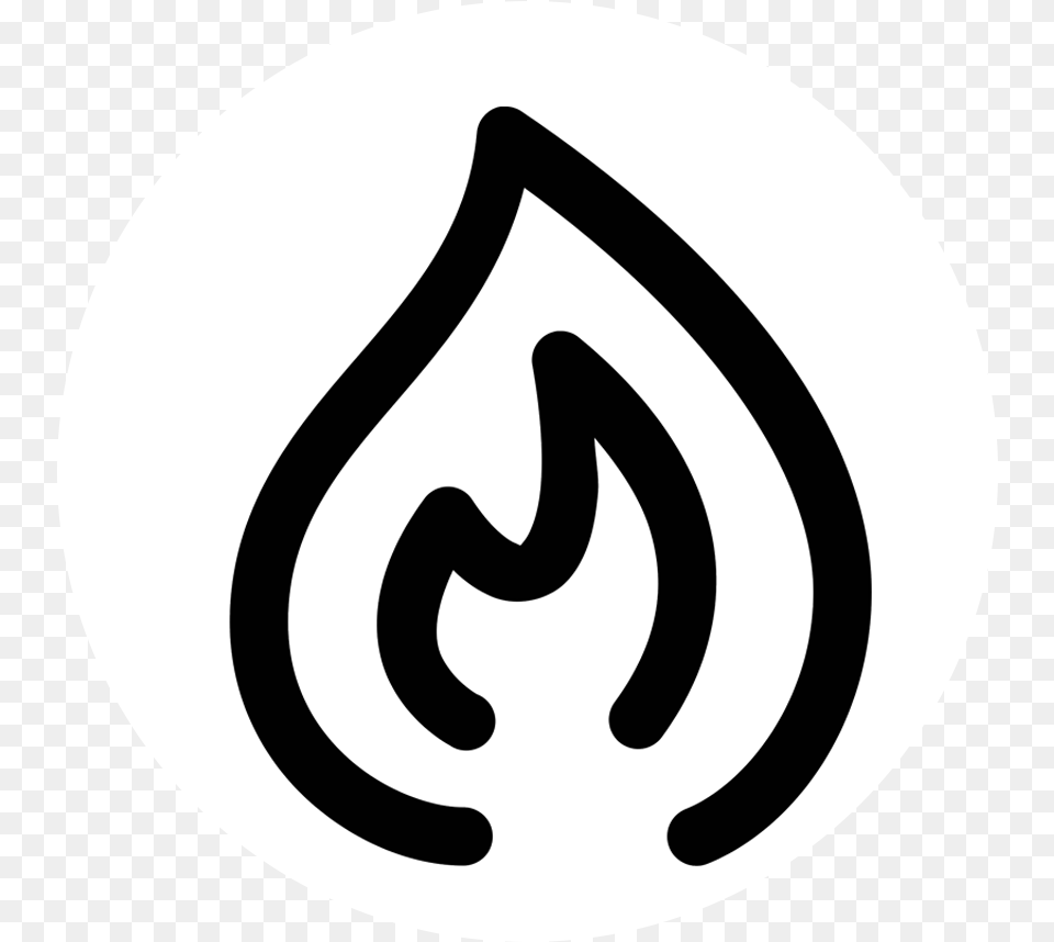 Fire Icon, Stencil, Disk Free Png Download