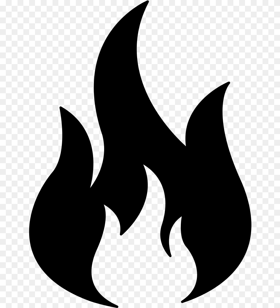 Fire Icon Flame Icon, Gray Free Png