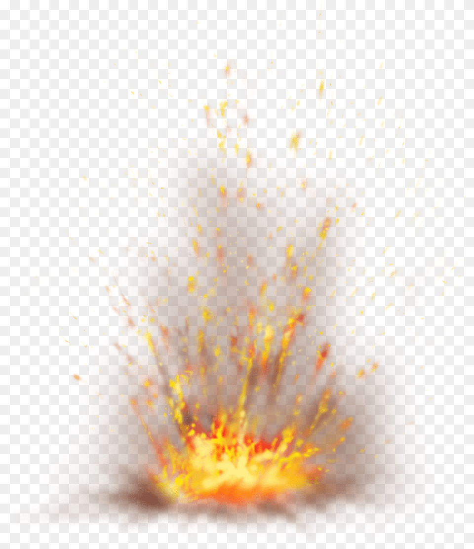 Fire Fire Smoke Transparent Background, Mountain, Nature, Outdoors, Fireworks Png Image