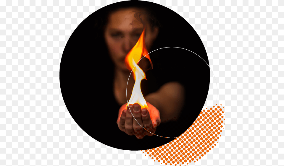 Fire In Hand Magic, Body Part, Person, Finger, Flame Free Png Download