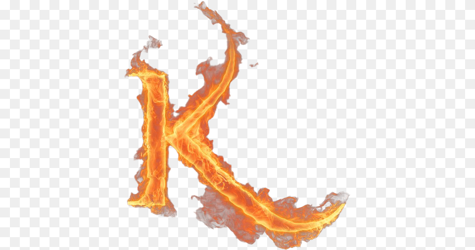 Fire K Letter Image K Fire Letter, Flame, Accessories, Ornament, Jewelry Free Png Download