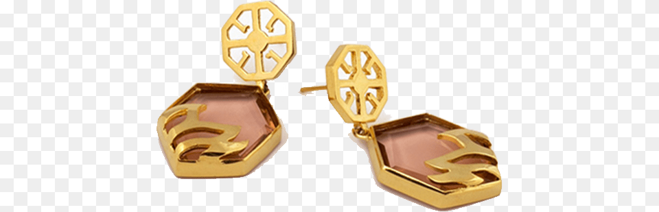 Fire Logo Earings Earrings, Accessories, Earring, Jewelry, Gold Png Image