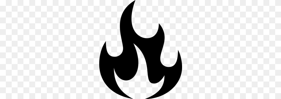 Fire Logo Flame Symbol Sign, Gray Png Image