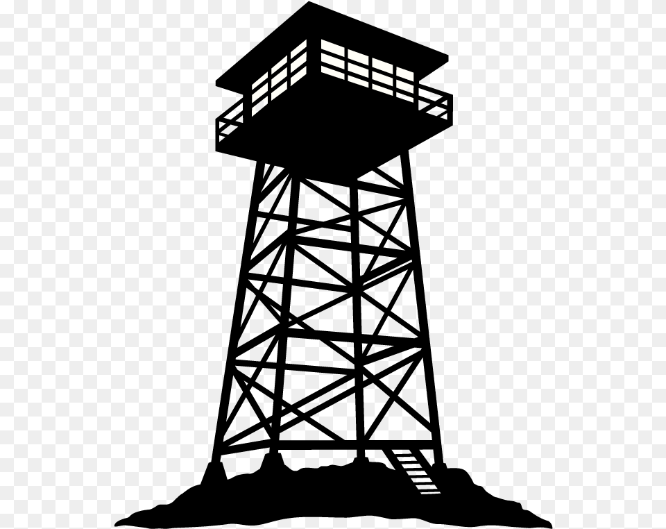 Fire Lookout Tower Transparent, City, Architecture, Building, Road Png Image
