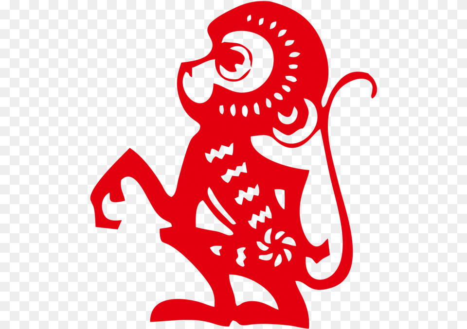 Fire Monkey In Format With Transparent Background Chinese New Year Monkey Zodiac, Baby, Person, Animal, Mammal Free Png Download