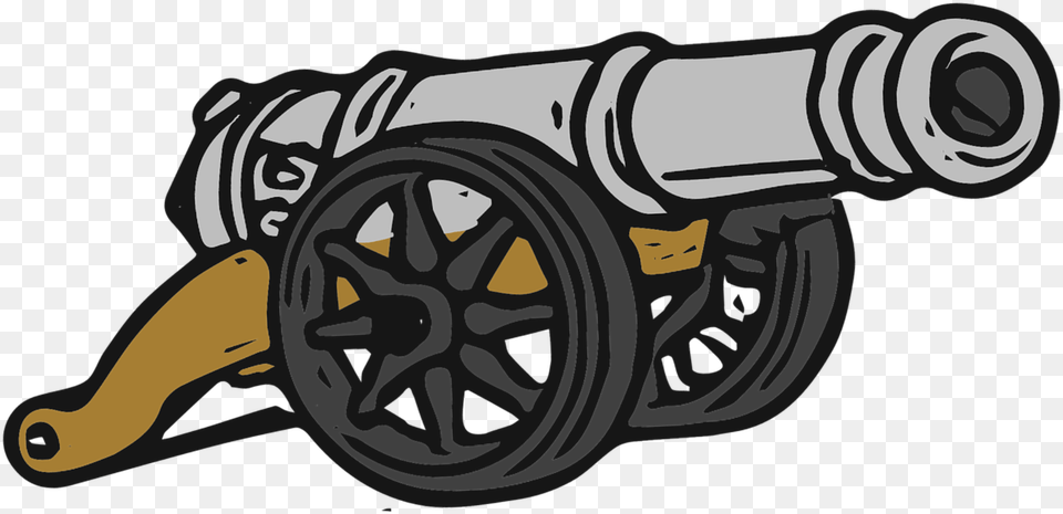 Fire Old Gun Cannon, Weapon, Machine, Wheel, Face Free Transparent Png