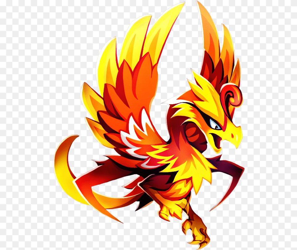 Fire Phoenix Cartoon, Dragon Free Transparent Png