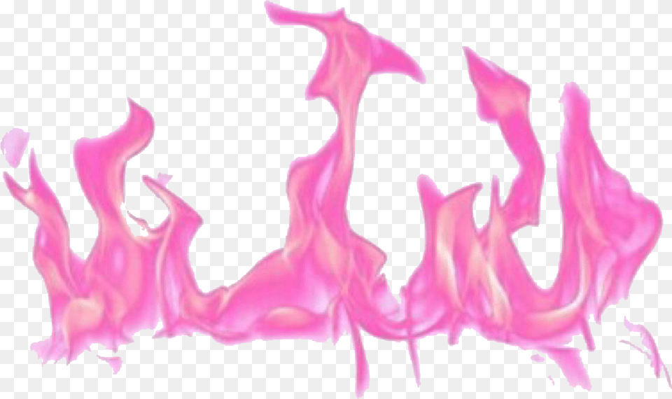 Fire Pink Pinkfire Grunge Flames Cute Aesthetic Tumblr Fire Thumbnail Effect, Purple, Plant, Flower, Petal Png Image