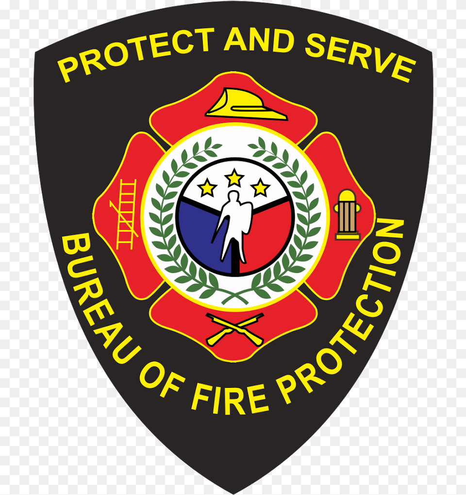 Fire Protection Philippines Logo Vector Bureau Of Fire Protection, Badge, Symbol, Food, Ketchup Free Png