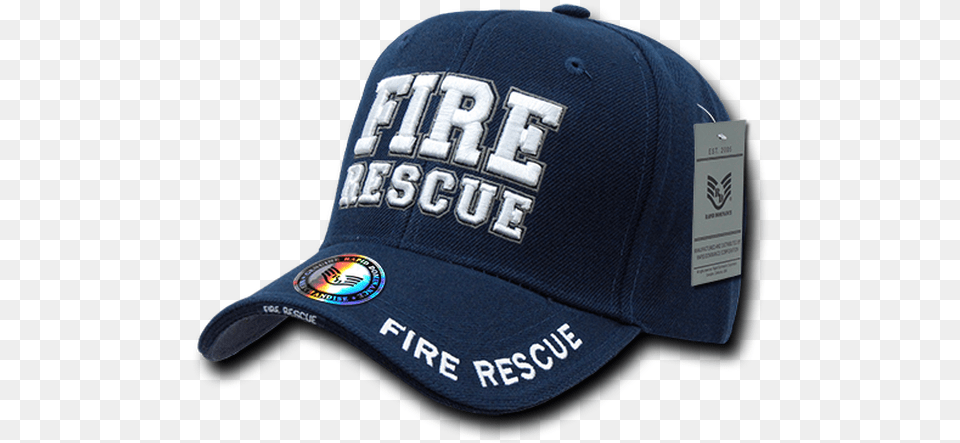 Fire Rescue Cap Blue Baseball Cap, Baseball Cap, Clothing, Hat Free Png