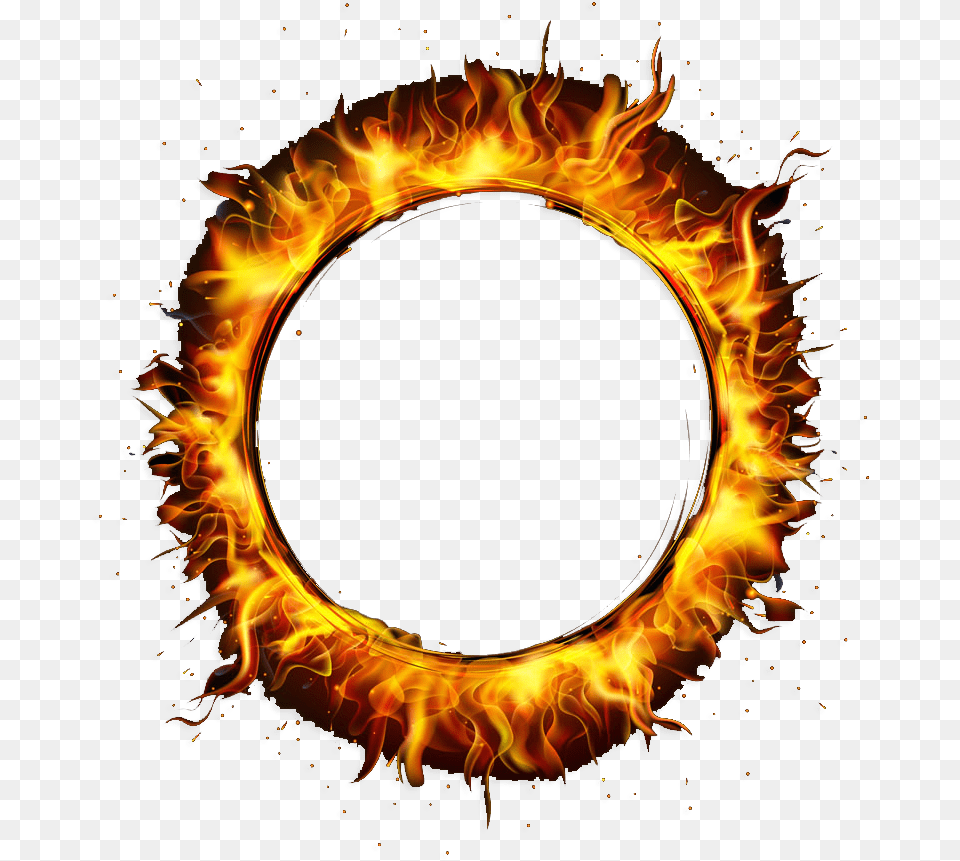 Fire Ring Banner Fire, Flame, Bonfire Free Png Download