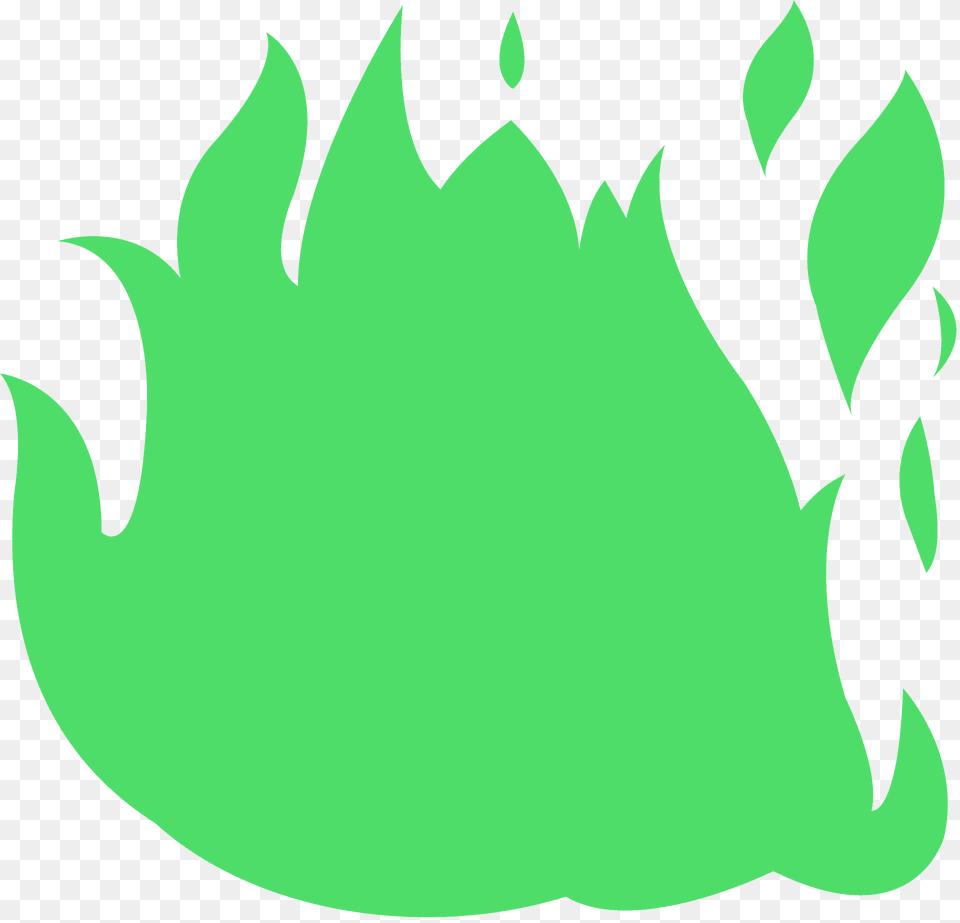 Fire Silhouette, Green, Leaf, Plant, Nature Free Png
