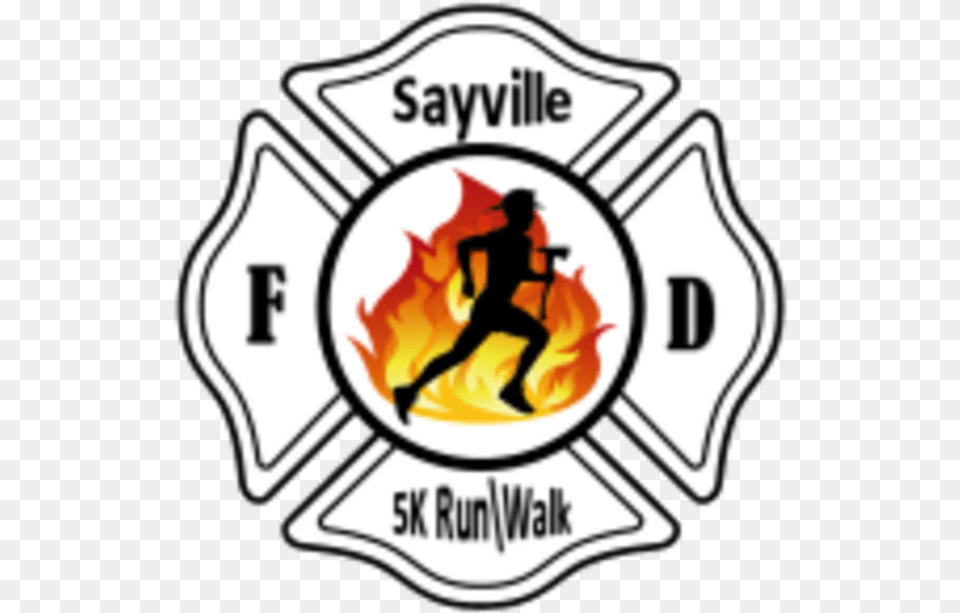 Fire Silhouette Sayville Fire Department 5k Run Walk Fire Fighter Helmet Sticker, Logo, Adult, Emblem, Female Free Transparent Png