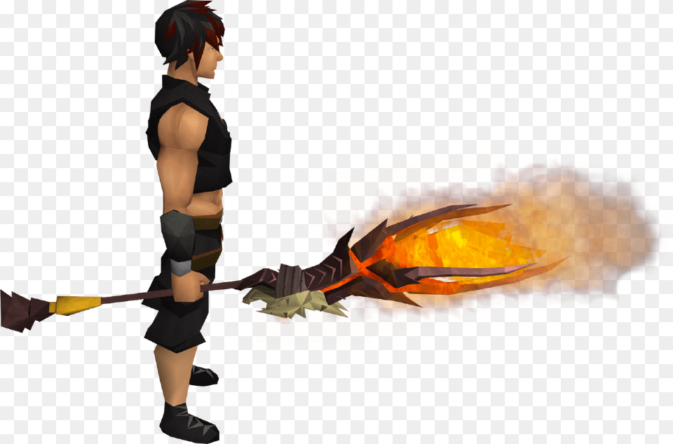 Fire Staff Runescape, Adult, Female, Person, Woman Free Png Download