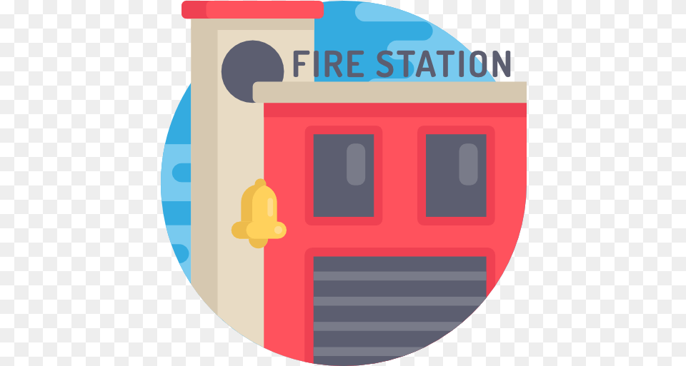 Fire Station Buildings Icons Fire Station Icon, Gas Pump, Machine, Pump Free Png Download
