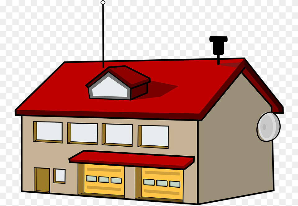 Fire Station Clip Art, Garage, Indoors, Scoreboard, Architecture Png Image
