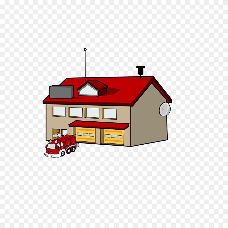 Fire Station Clip Art Vector Clip Art Online Fire Station Clipart, Garage, Indoors, Fire Truck, Transportation Free Png Download