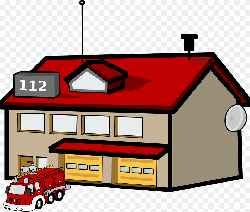 Fire Station Clipart, Machine, Wheel, Fire Truck, Transportation Free Png Download