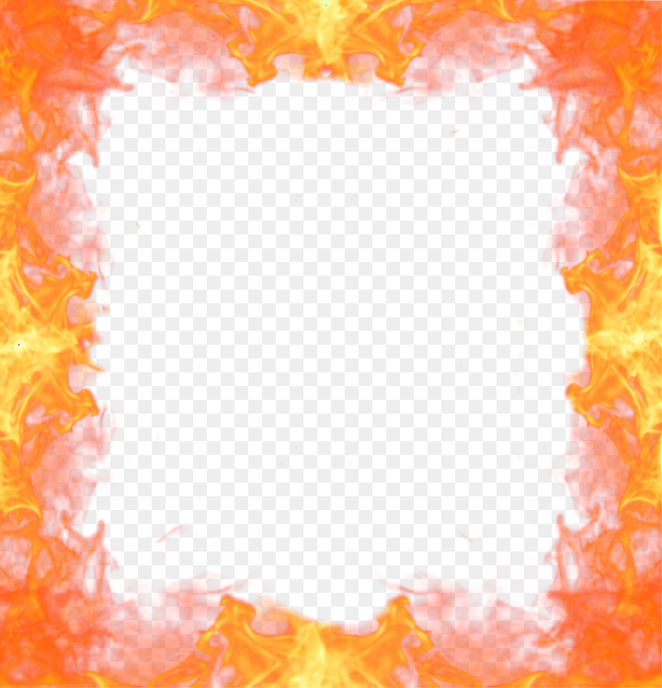 Fire Sticker Picture Frame, Flame, Mountain, Nature, Outdoors Png Image