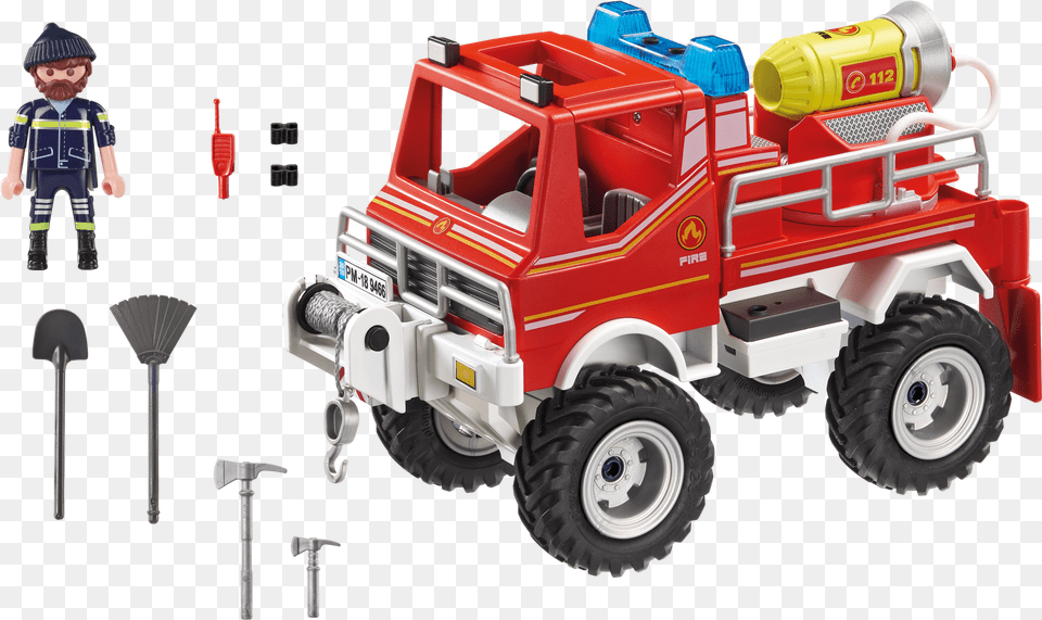 Fire Truck 9466 Playmobil Usa Playmobil 9466, Shovel, Tool, Device, Wheel Free Transparent Png