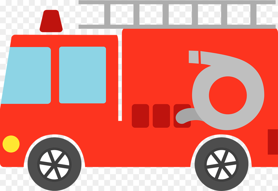 Fire Truck Clipart, Transportation, Vehicle, Fire Truck, Moving Van Png