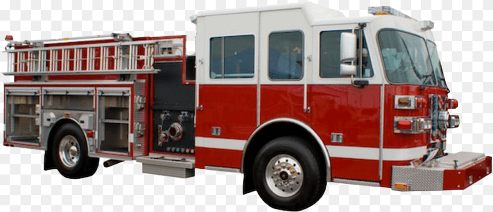 Fire Truck File Firetruck With White Background, Transportation, Vehicle, Machine, Wheel Free Png Download