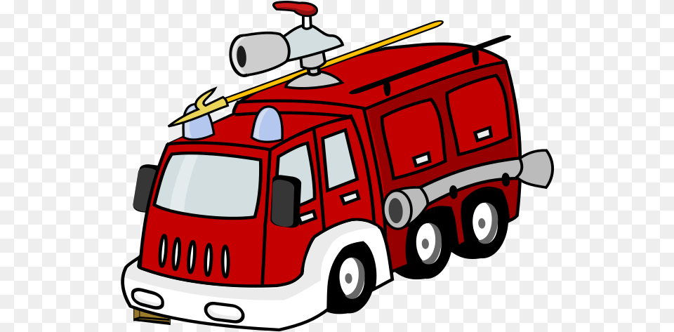 Fire Truck Svg Vector Clip Art Svg Clipart Fire Brigade Clipart, Transportation, Vehicle, Fire Truck, Car Free Transparent Png