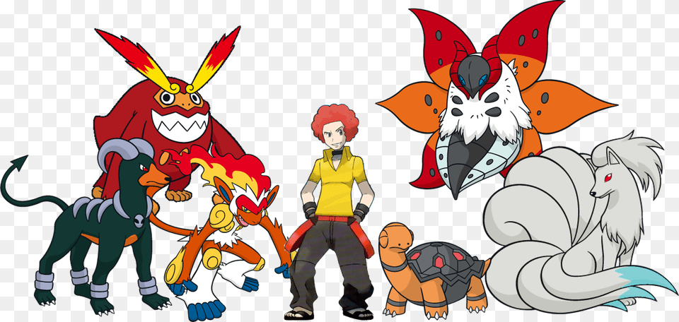 Fire Type Gym Leaderle Infernape, Publication, Comics, Book, Boy Free Png