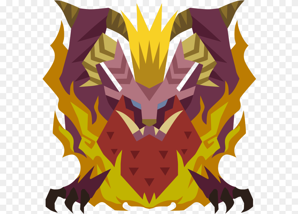 Fire U0026 Heat Pantheon Tv Tropes Monster Hunter Teostra Icon, Flame, Art, Pattern Free Png