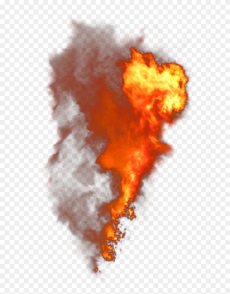 Fire Vertical Smoke, Flame, Person Png Image