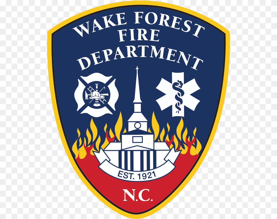 Fire Wake Forest Fire Department Logo, Badge, Symbol, Emblem Free Transparent Png