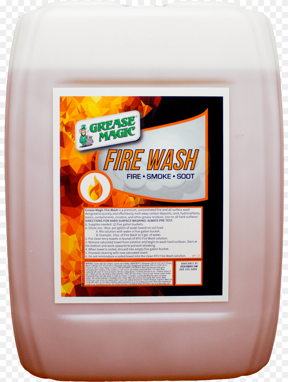 Fire Wash 5gal Food, Person Free Png Download