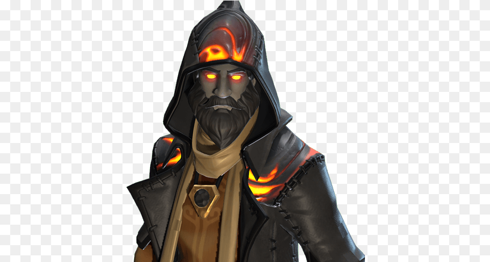 Fire Wizard Fortnite Wallpapers Wallpaper Cave Get White Scientist Fortnite, Clothing, Coat, Jacket, Hood Free Transparent Png