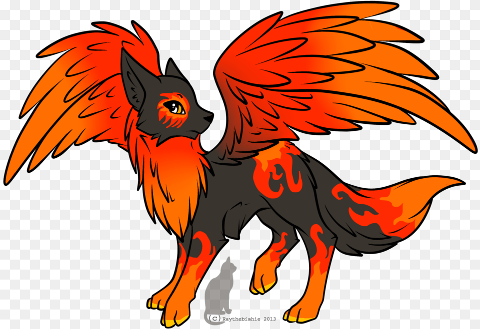 Fire Wolf Drawing Image Wolf With Wings Drawing, Baby, Person Free Transparent Png