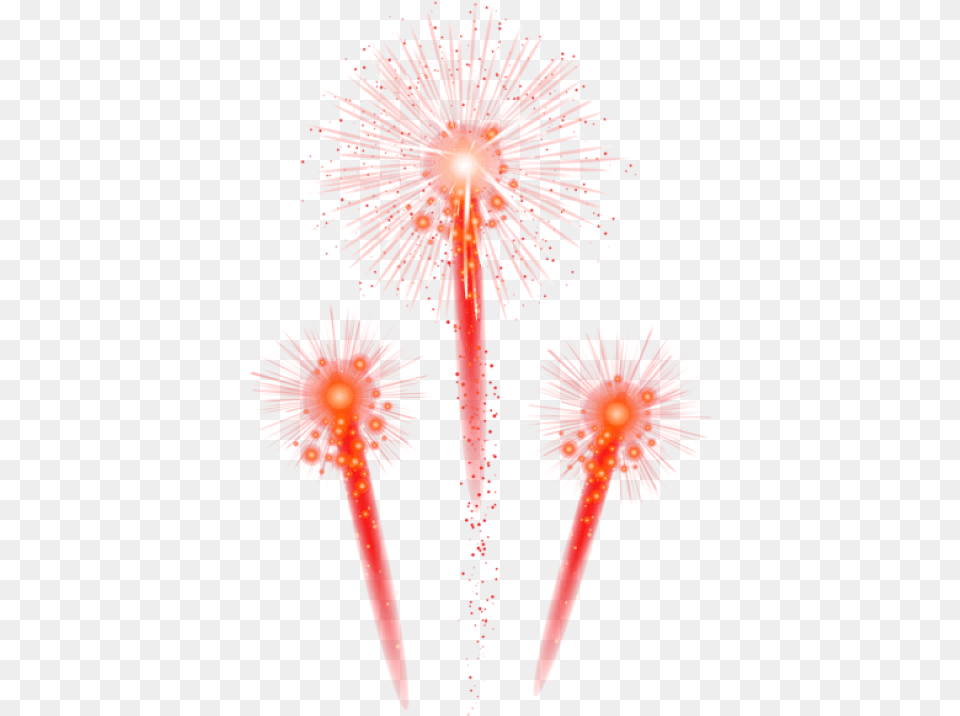 Fire Works Red Fireworks High Firework Hd Background, Flower, Plant Free Png Download