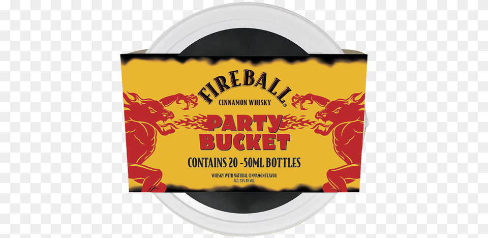 Fireball Cinnamon Whisky Party Bucket Fireball Whiskey, Advertisement, Poster, Text Png Image