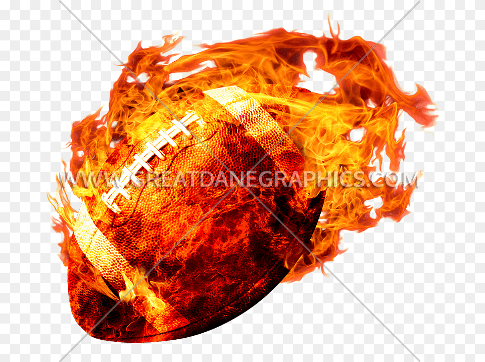 Fireball Football Production Ready Artwork For T Shirt Fireball Football, Fire, Flame, Bonfire Free Png Download