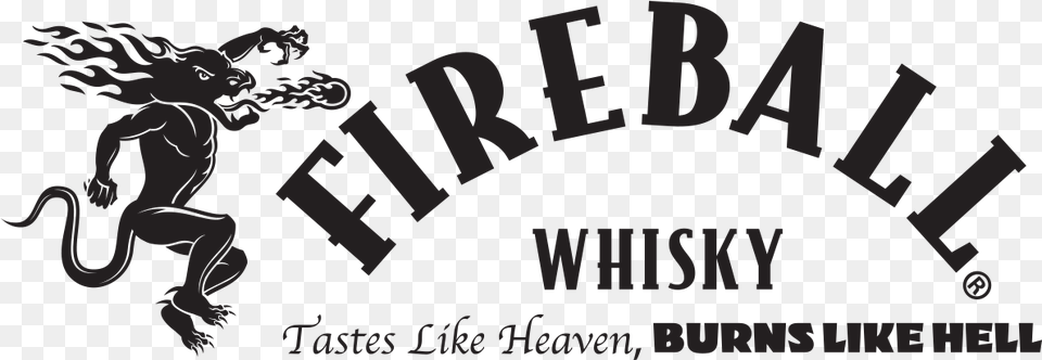 Fireball Tastes Like Heaven Burns Like Hell, Logo, Baby, Person Png Image