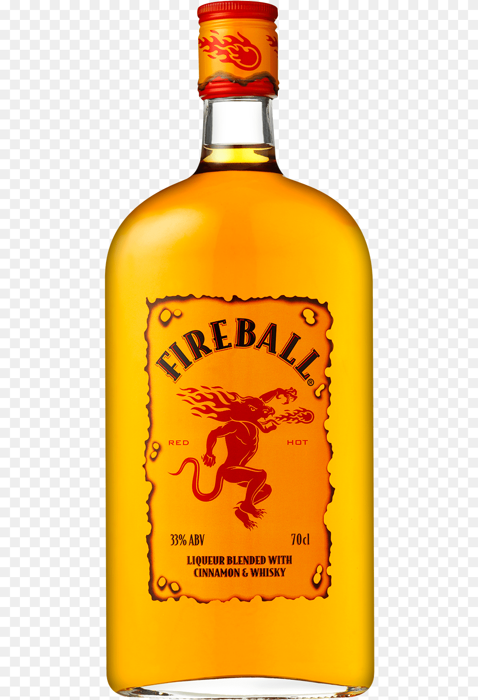 Fireball Whiskey Bottle Fireball, Alcohol, Beverage, Liquor, Person Free Transparent Png