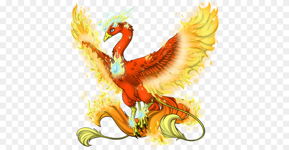 Firebird Drawing Bird Transparent Firebird Mythical, Dragon Free Png Download