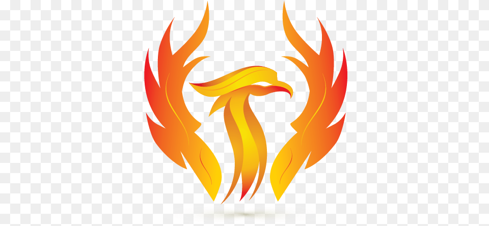 Firebird Logo Design Template Illustration, Fire, Flame, Person Free Png Download