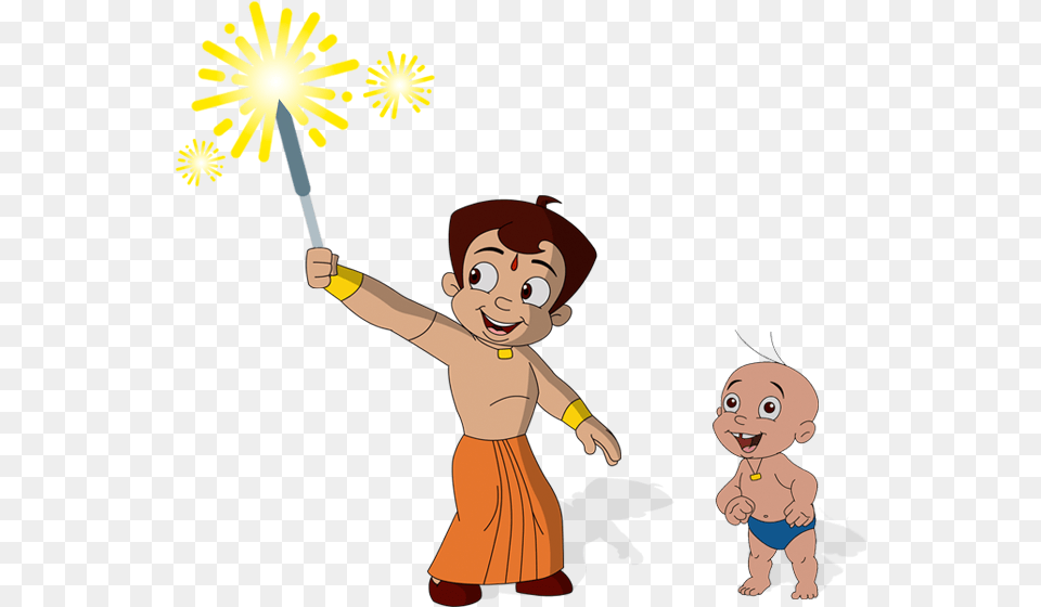 Firecracker Vector Anar Chota Bheem Image, Baby, Person, Face, Head Free Png Download