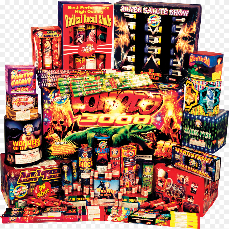 Firecrackers Phantom Fireworks Assortments Free Png Download