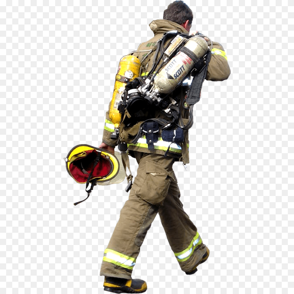 Firefighter, Adult, Male, Man, Person Free Png