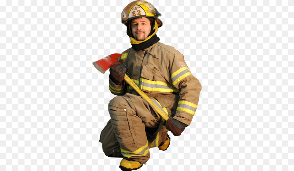 Firefighter, Fireman, Person, Adult, Male Png Image