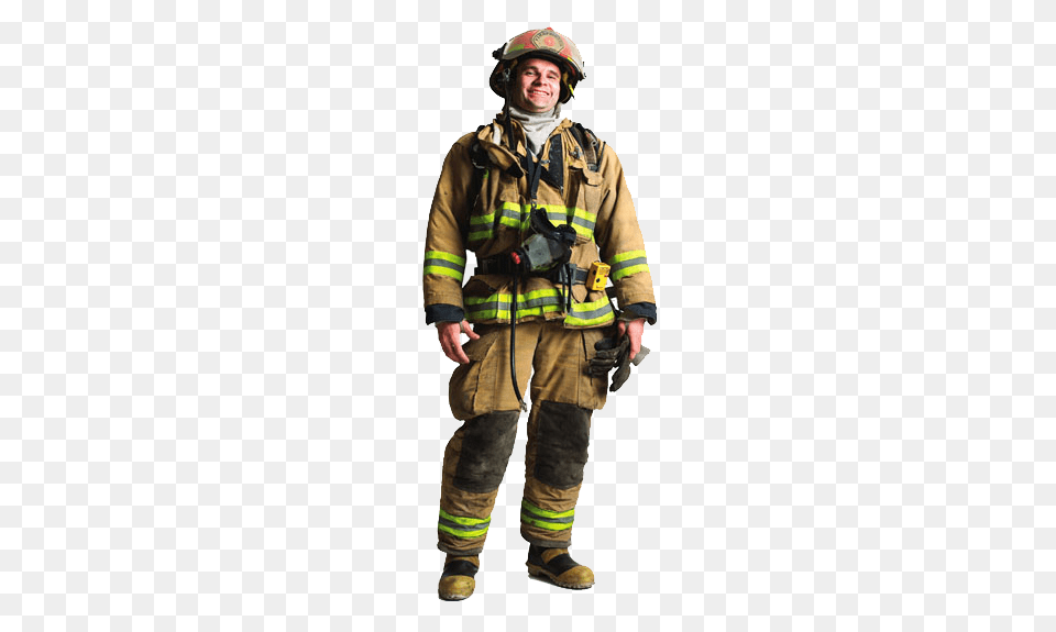 Firefighter, Adult, Male, Man, Person Png