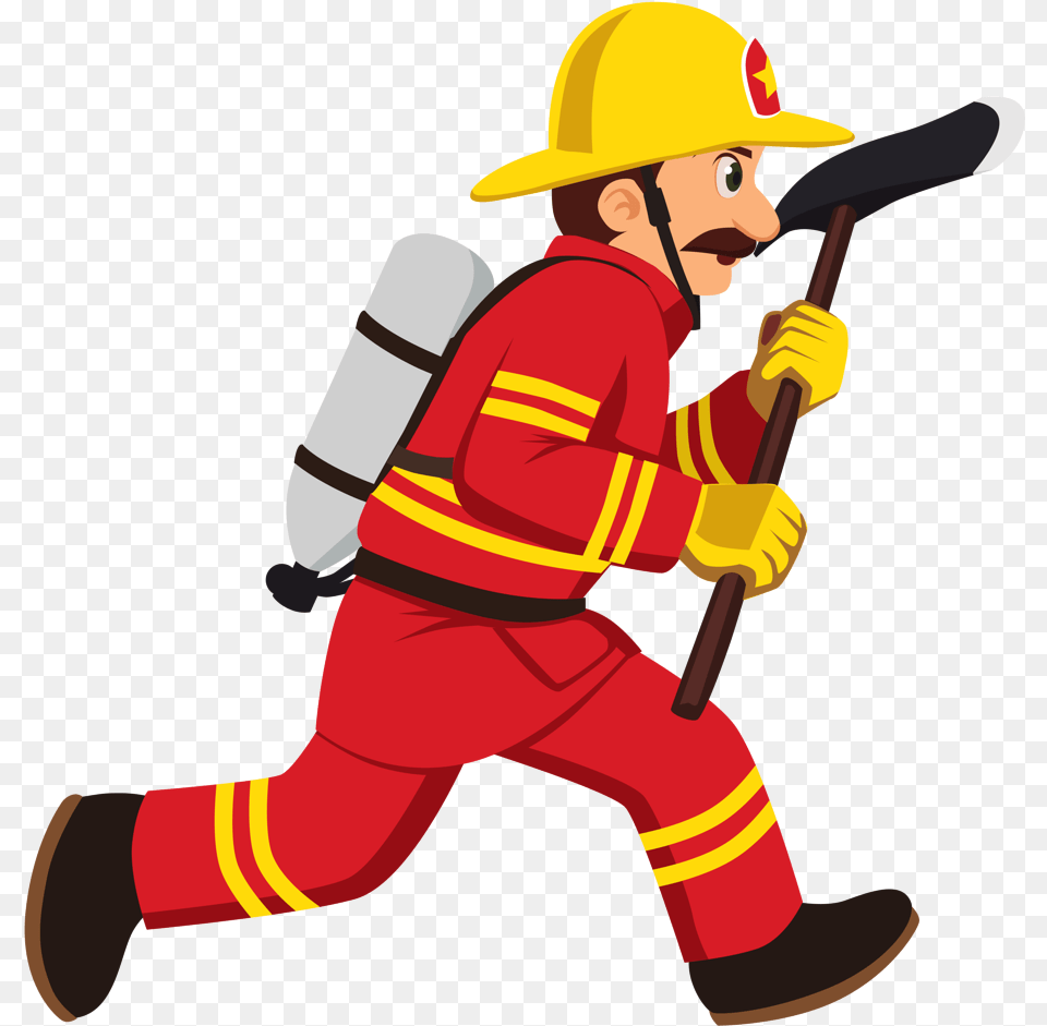 Firefighter Background Clipart Firefighter Clipart, People, Person, Worker, Cleaning Png Image
