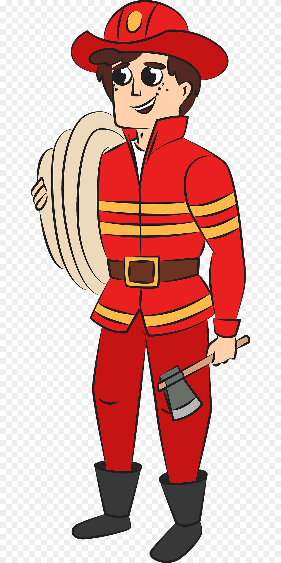 Firefighter Clipart, Clothing, Costume, Person, Face Png Image