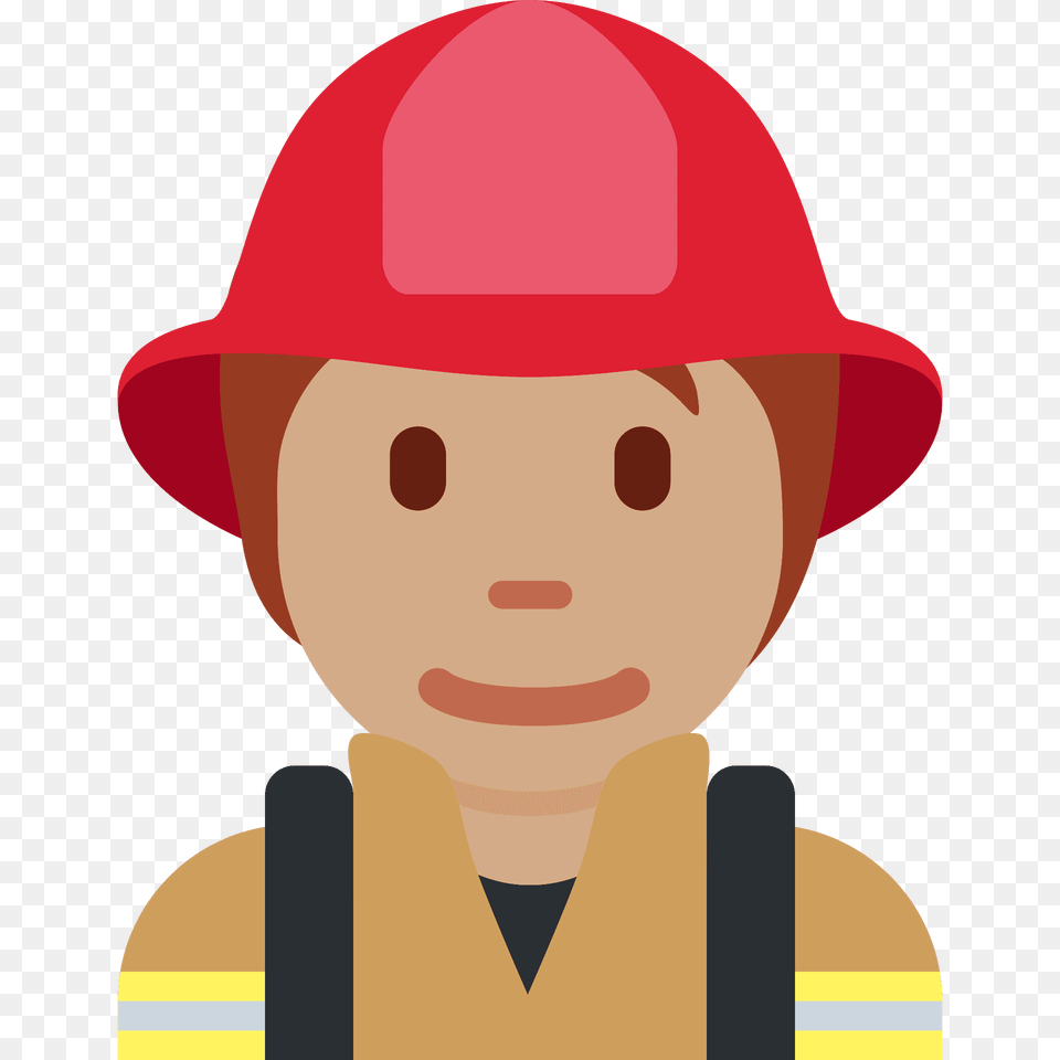Firefighter Emoji Clipart, Clothing, Hardhat, Helmet, Baby Png