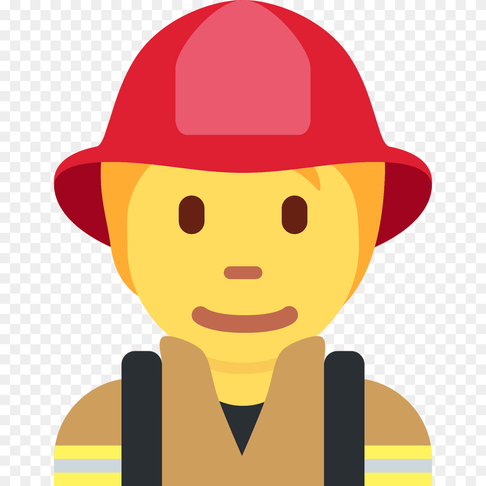 Firefighter Emoji Clipart, Clothing, Hardhat, Helmet, Baby Free Png Download